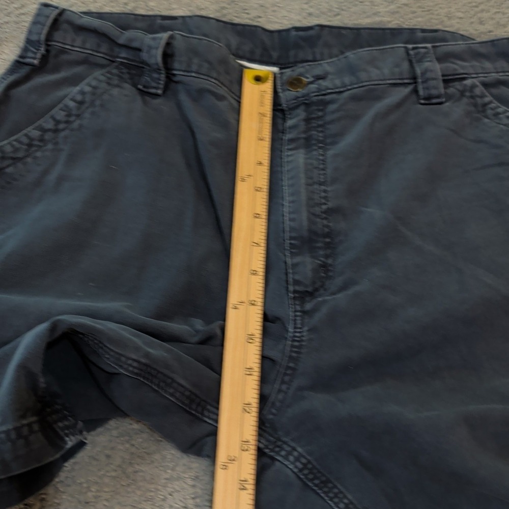 Carhartt B147 NVY Mens 40 Navy Blue Canvas Original Fit Carpenter Work Shorts - Picture 6 of 8
